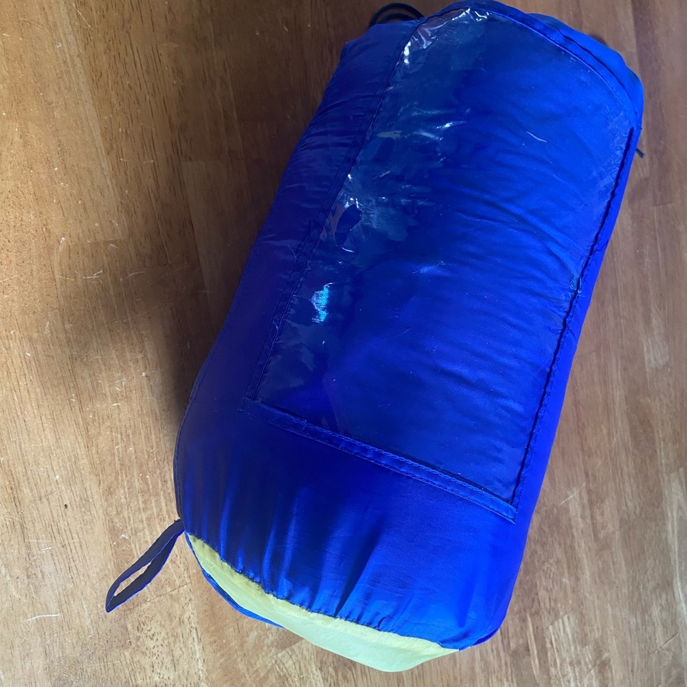Bass Pro Shops Blue and Yellow Kids Sleeping Bag